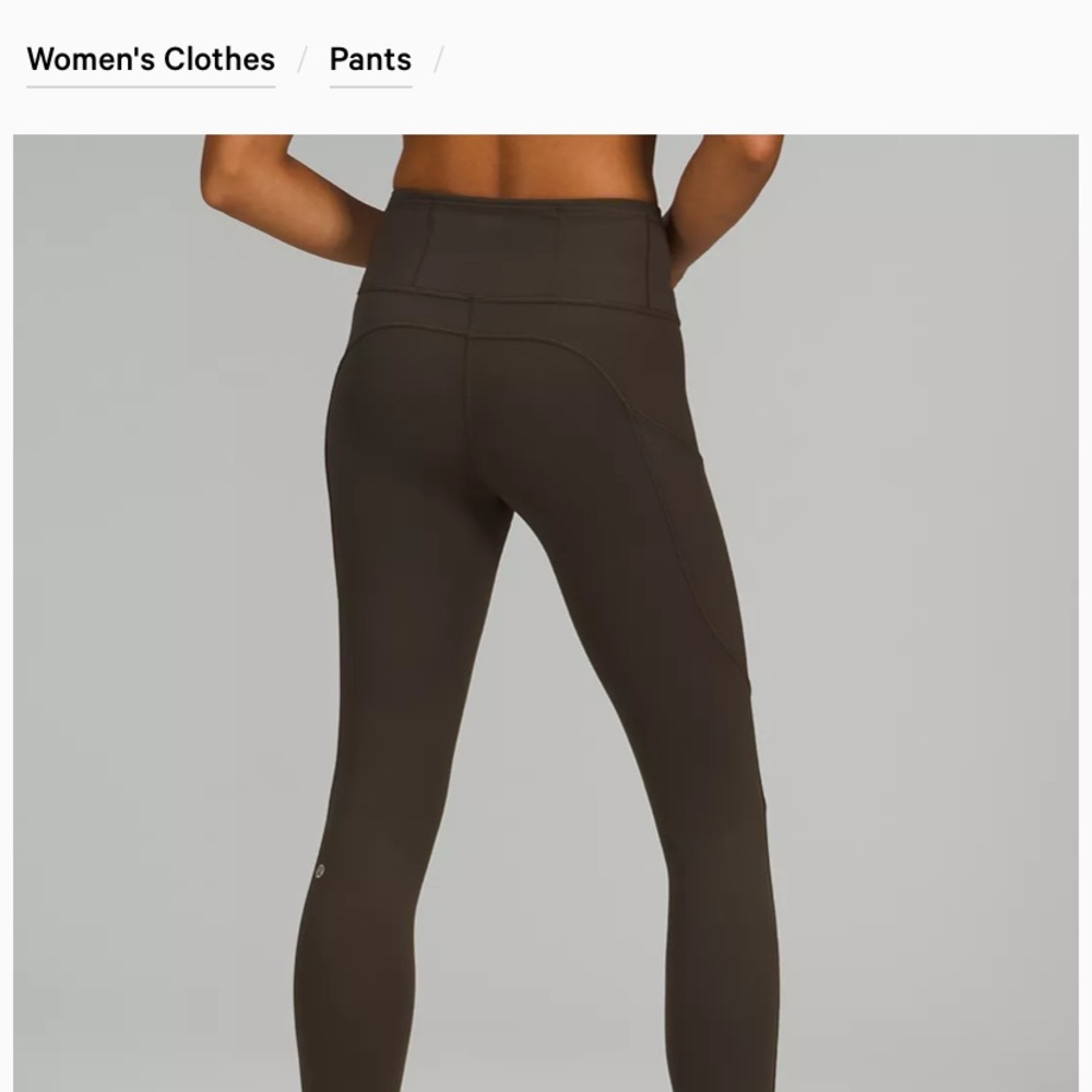 Lululemon Fast and Free High Rise Tight 25” size6 color: dark olive